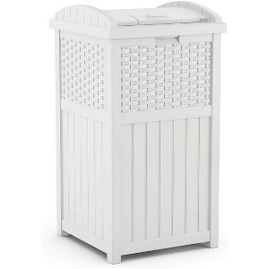 Commercial Outdoor Trashcan Hideaway with Lid for 30 to 33 Gallon Trash Bags for Garage, Backyard, or Garden - 1 of 4
