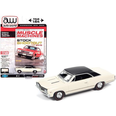 1967 Chevrolet Chevelle SS Capri Cream w/Black Top "Hemmings Muscle Machines" Cover Car (January 2016) Ltd Ed 9880 pcs 1/64 Diecast Model by Autoworld