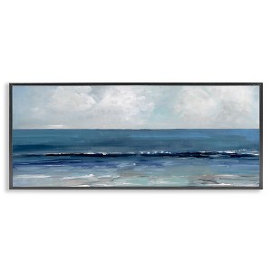 Stupell Industries Cloudy Ocean Waves Horizon, 13" x 30" - 1 of 4
