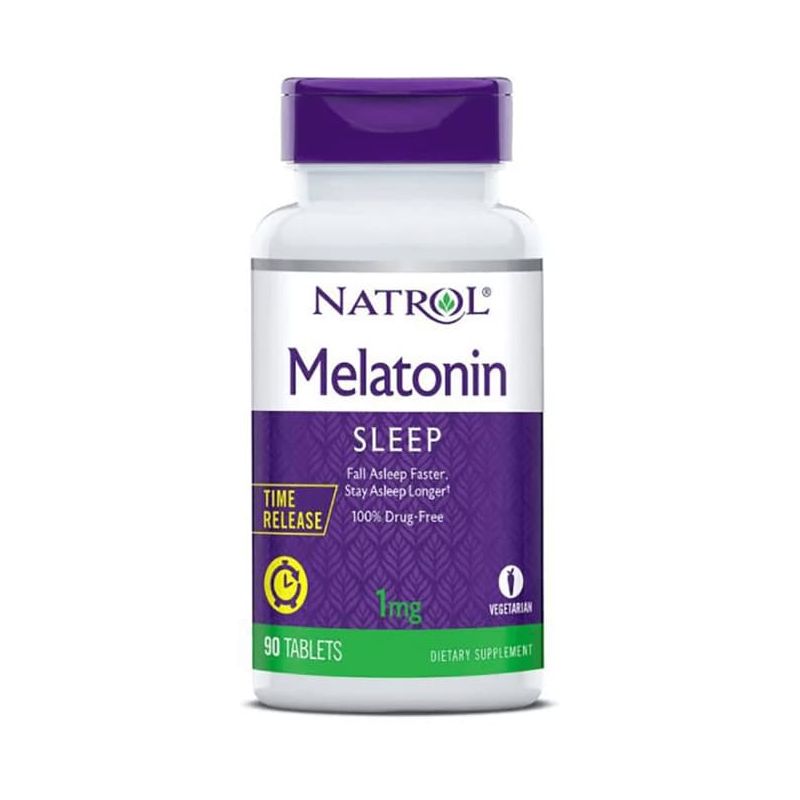Natrol Dietary Supplements Melatonin Time Release 1 mg Tablet 90ct, 1 of 3