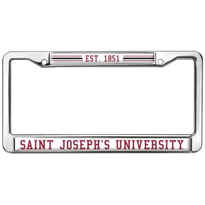 Saint Joseph's University Full Size Standard License Plate Metal Frame