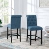 Brassex Set of 2 Stella Counter Height Barstools - 2 of 4