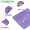 Unique Bargains Crystal Rhinestone Sheet Self Adhesive DIY Crafts Crystal Sticker 1 Pc - 2 of 4