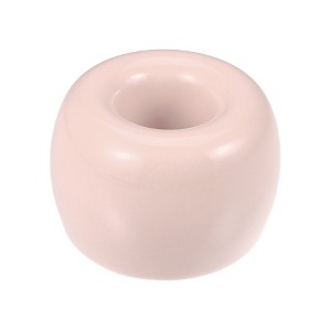 Unique Bargains Bathroom Round Mini Ceramic Toothbrush Holder 1.65"x1.18" - 1 of 4
