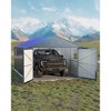 12X20 ft Metal Carport, Metal Garage Shed, Enclosed Car Port with Reinforced Frame and Steel Roof for All-Weather Use - 3 of 4
