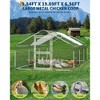 Heavy-Duty Large Outdoor, Waterproof & UV-Resistant Metal Poultry Cage, Backyard Farm Hen House - 2 of 4