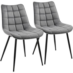 Yaheetech Set of 2 Dining Kitchen Chairs with Backrest for Kitchen - 1 of 4