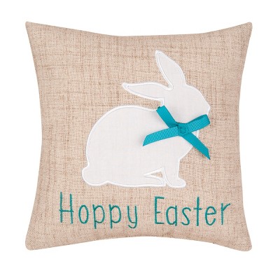 C&F Home Hoppy Easter Bunny Embroidered Pillow