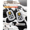 Heated Electric Blanke, Cow Print Fast Heating Blankets with LCD Controller, 10 Heat Levels & 1-12H Time Settings Auto Off - 4 of 4
