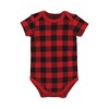Hudson Baby Unisex Baby Cotton Layette Set, Buffalo Plaid Bear - 4 of 4