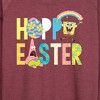 Women's - SpongeBob Squarepants - Hoppy Easter Icons Lightweight French Terry Wide Neck Long Sleeve Shirt - 2 of 4
