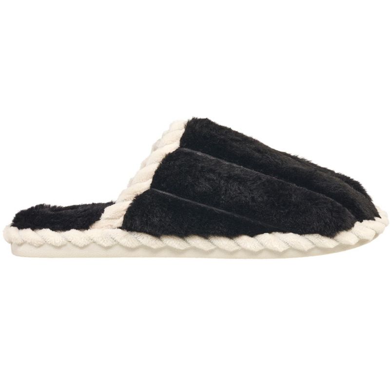 French Connection Women's Fluffy Textured Slippers - Winter House Shoes For Women, 2 of 6