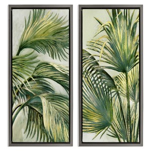 Stupell Industries Swaying Green Palms, 15" x 31" - 1 of 4