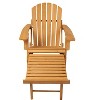 Cesicia Wooden Kid's Adirondack Chair for Outdoor, Patio Lounge Chiar for Kids - 2 of 4