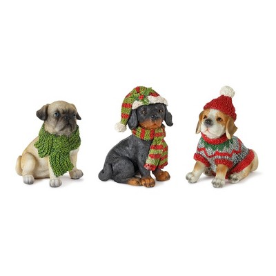 Melrose Winter Dog Figurine (Set of 12)