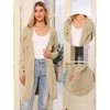 Allegra K Women Open Front Long Sleeve Mid Long Knit with Pockets Fall Layering Sweater Cardigan Coatigan Jacket - 2 of 4