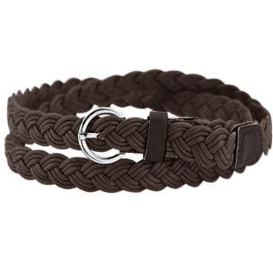 INSPIRE CHIC Women's Skinny Braided Adjustable Pin Buckle Belt - 1 of 4