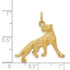 Black Bow Jewelry 14k Yellow Gold Polished Cheetah Charm or Pendant - 4 of 4