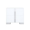 Grungis Wooden Dressers with Storage,Mirrored Bedside Table with Metal Handle and 2 Drawers for Living Room,Hallway - 4 of 4