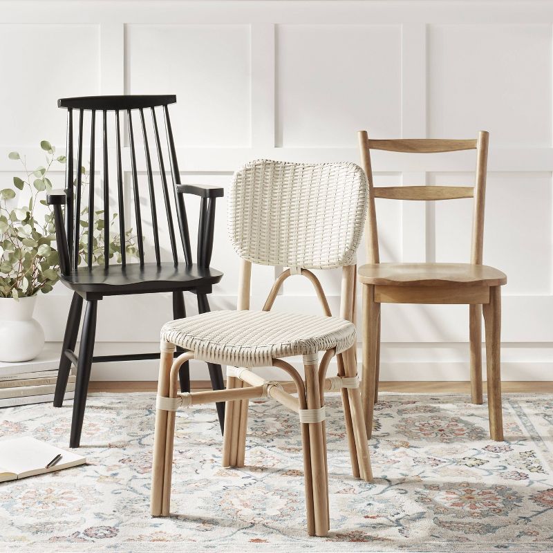 Canton Rattan and Woven Dining Chair White - Threshold&#8482;, 5 of 6