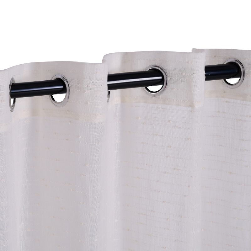 Delicate Dot Sheer Grommet Curtain Panel Set by Blue Nile Mills, 3 of 5