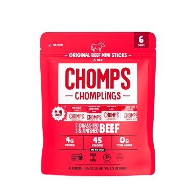 Chomps Chomplings Original Beef Mini Sticks - 3oz/6ct