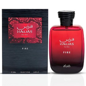 香水(男性用) Rasasi Hawas Fire Rasasi Hawas Fire Eau de Parfum Spray for Men, 3.38 Fl Oz : Target