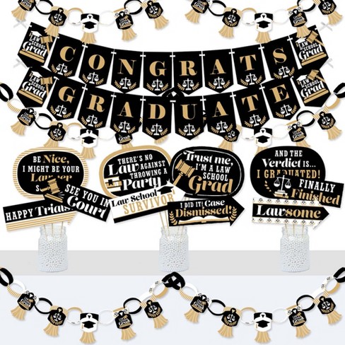 Big Dot Of Happiness Law School Grad Banner And Photo Booth Decorations Future Lawyer Graduation Party Supplies Kit Doterrific Bundle Target
