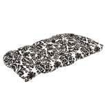 Outdoor Bench/Loveseat/Swing Cushion - Black/White Floral - Pillow Perfect