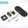 ChicFurnit Bathroom Sink Faucet Wall Mount Bathtub Faucet with Waterfall Spout for Modern Bathroom, Black, 13.19"*4.13"*5.71" - 4 of 4