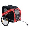 Aosom Dog Bike Trailer Pet Cart Bicycle Wagon Cargo Carrier Attachment for Travel with 3 Entrances Large Wheels for Off-Road & Mesh Screen - 4 of 4