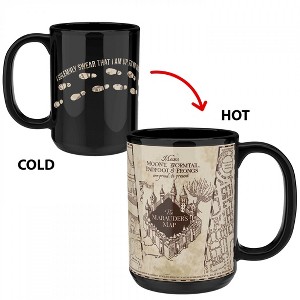 Adult Harry Potter Marauder's Map 15oz Heat Change Mug - 1 of 3