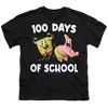 SpongeBob Patrick 100 Days of School Kids T Shirt for Youth Boys and Girls, Black - 2 of 4