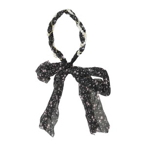 Unique Bargains Women's Faux Pearls Ribbon Headband 1 Pc - 1 of 4