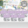 Big Dot of Happiness Purple Stripes - DIY Simple Party Clear Goodie Favor Bag Labels - Candy Bags with Toppers - Set of 24 - 2 of 4