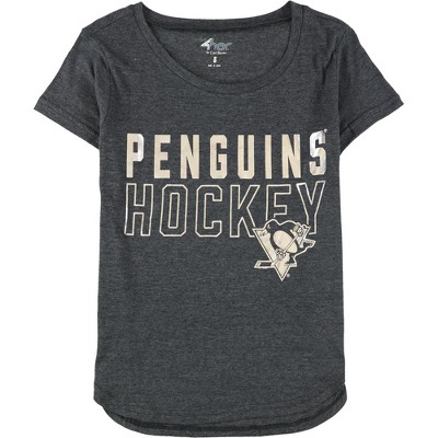 G-III Sports Womens Penguins Hockey Graphic T-Shirt