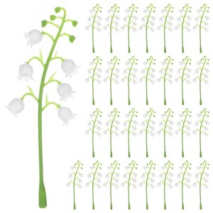 Unique Bargains Fake Lily of the Valley Flowers Leaf for DIY Flower Garland - 1 of 4