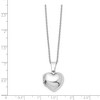 Black Bow Jewelry 17mm Diamond Heart Locket Necklace, Rhodium Plated Silver, 18-20 Inch - 3 of 4