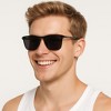 Anna-Kaci Men's Sleek Square Polarized UV400 Sunglasses for Driving and Daily Wear - 3 of 4