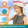 SUN CUBE Wide Brim Sun Hat with Neck Flap, UPF50+ Hiking Safari Fishing Hat for Womens, Sun Protection Beach Hat - 4 of 4