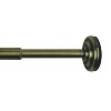 Versailles 1/2" Diameter Mini Tension Rod - Antique Brass - 2 of 3