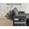 Dyonery 81" Sleeper Sofa Bed with Pull Out Bed L Shaped Couch Sectional Sleeper Sofa - 4 of 4