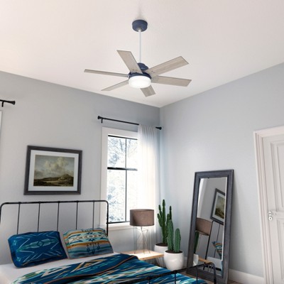 Indigo Blue 44" Pacer 6-Blade Ceiling Fan with LED Light and Remote