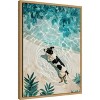 Amanti Art Dogs Life Swimming by Justyna Jaszke Framed Canvas Wall Art - 2 of 4