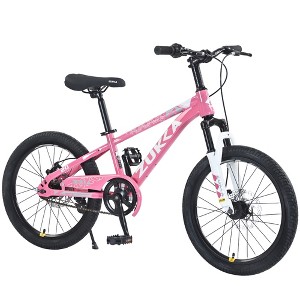 RISOKEYS 20 Inch Single Speed Mountain Bike for Kids Age 7-10,Front Suspension Fork Kids' Bicycles,Disc Brake & Adjustable Seat,for Boys Girls - 1 of 4