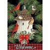 Briarwood Lane Christmas Garden Flag 12x18 For Outdoor Holiday Bird Gathering For Christmas Garden Flag Flags For Outside - 3 of 4