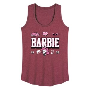 Women's - Barbie - Barbie Jersey Graphic Racerback Tank - 1 of 3