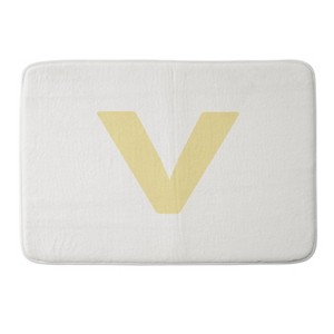 Deny Designs April Lane Art Block Monogram Memory Foam Bath Mat - 1 of 4