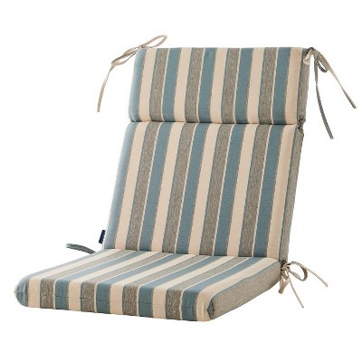 ARTPLAN Outdoor Chair Cushion,Seat & High Back Adirondack Rocking Wicker Chair Lawn Foam Cushion for Patio Furniture,45.5"x21"x3"