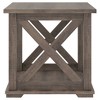 Arlenbry Square End Table Gray - Signature Design by Ashley: Farmhouse Design, Shelved Storage, MDF - 4 of 4